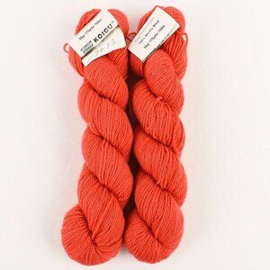 Koigu KPM Yarn 2 Skeins 100% Merino Wool Yarn Color 1190 Orange
